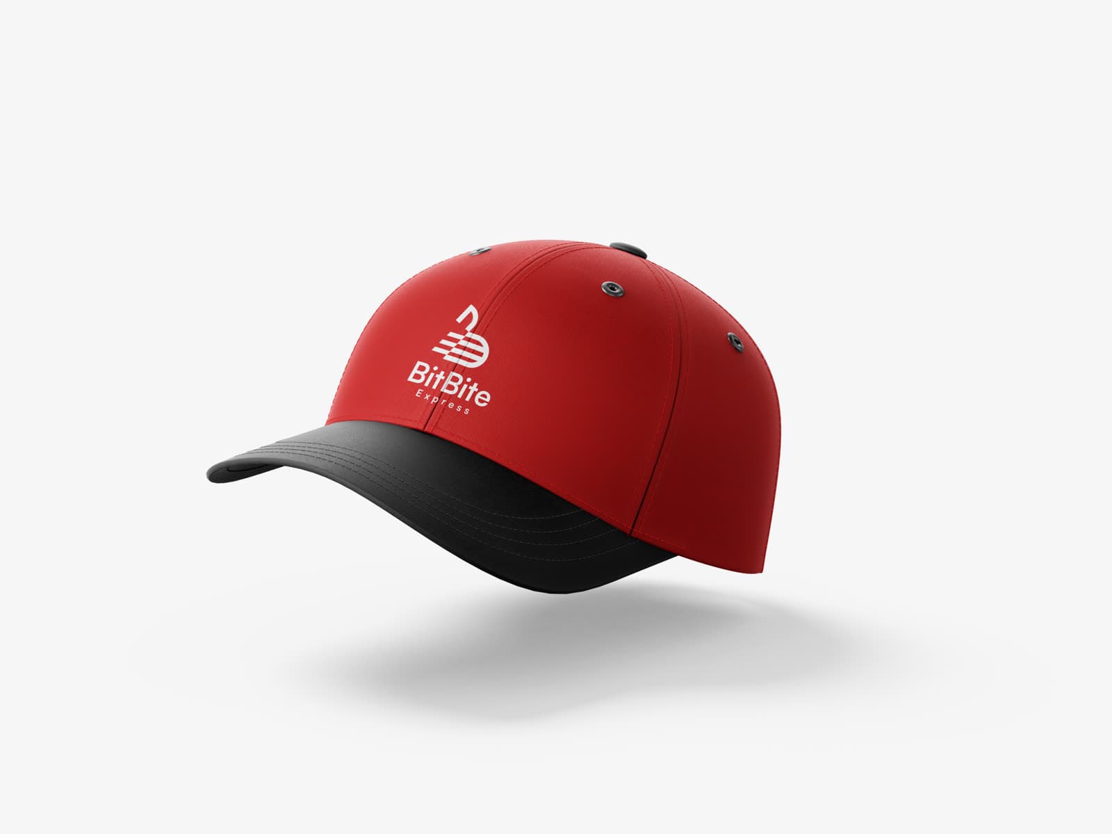Red and black BitBite cap